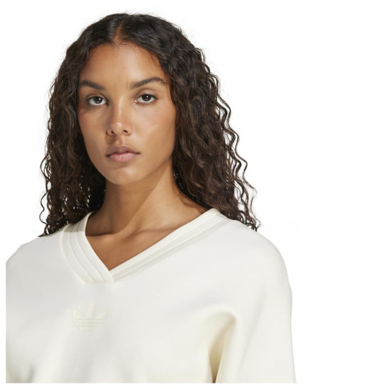 Adidas Γυναικείο φούτερ Deep V-Neck Sweatshirt